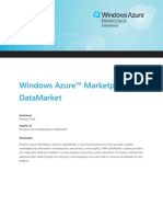 Windows Azure™ Marketplace Datamarket: Published
