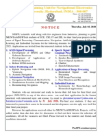 Research and Training Unit For Navigational Electronics Osmania University, Hyderabad, INDIA - 500 007