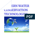 Modern Water Conservation Technologies