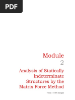 Statically Indeterminate Structures by The Matrix Force Method-3