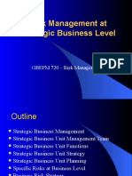 Risk Management at Strategic Business Level