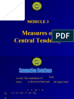 Measures of Central Tendency