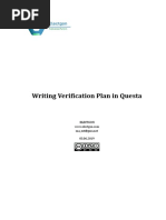 Verification Plan in Mentor Graphics Questa