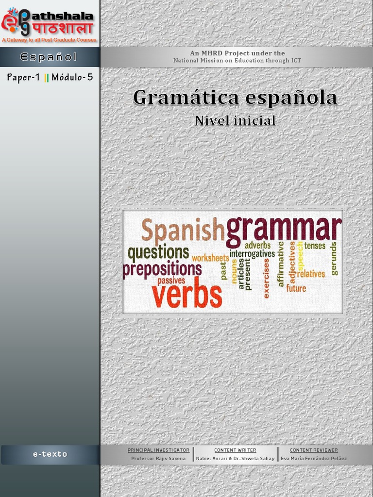 Spanish Grammar: Beginner's Guide | PDF | Stress (Linguistics ...