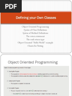 ch7 - Defining Own Class
