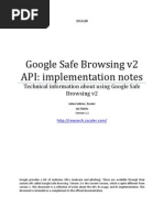 Google Safe Browsing v2 API: Implementation Notes