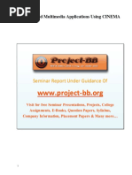 Distributed Multimedia Applications Using CINEMA