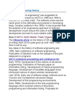 Software Engineering History