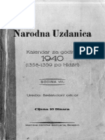 Narodna Uzdanica 1940.