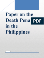 A Position Paper On The Death Penalty in The Philippines