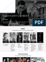 Yves Saint Laurent: Timeline