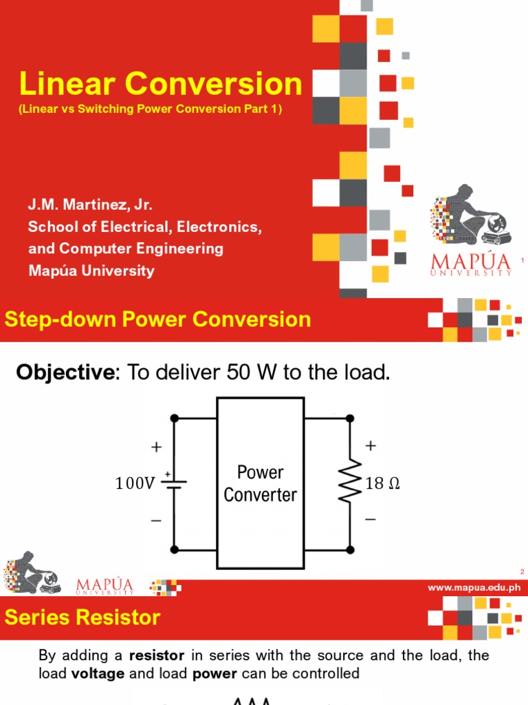 Linear Conversion (Linear Vs Switching Power Conversion Part 1) | PDF ...