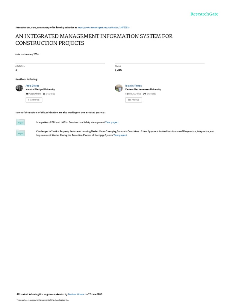 An Integrated Management Information System For Co PDF | PDF | World ...