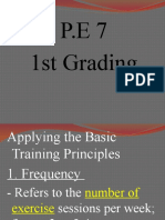 P.E 7 Basic Training Principles