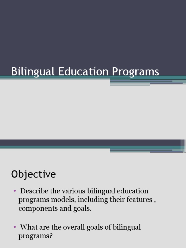 Bilingual Education Models Explained | PDF