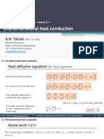 Lectures 2.1 - One Dimensional Heat Conduction PDF