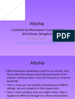 Allyship For LGBTQIA+