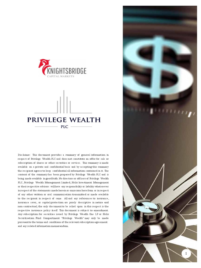 Helix Bond Privilidge Wealth PDF PDF Loans Interest