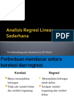 REGRESI LINIER SEDERHANA - Sp-S2-2020