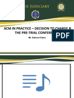 ACM IN PRACTICE - THE PRE-TRIAL CONFERENCE I Final.