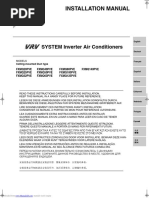 SYSTEM Inverter Air Conditioners: Installation Manual