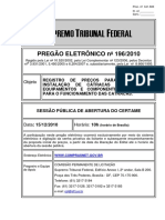 Upremo Ribunal Ederal: PREGÃO ELETRÔNICO Nº 196/2010