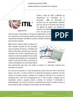 Gestión de Servicios TI (ITIL) : Calidad y Técnicas de Evaluación de Los Sistemas