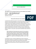 Samana 4 - Educacion Etico Liberadora Gran Colombiana PDF