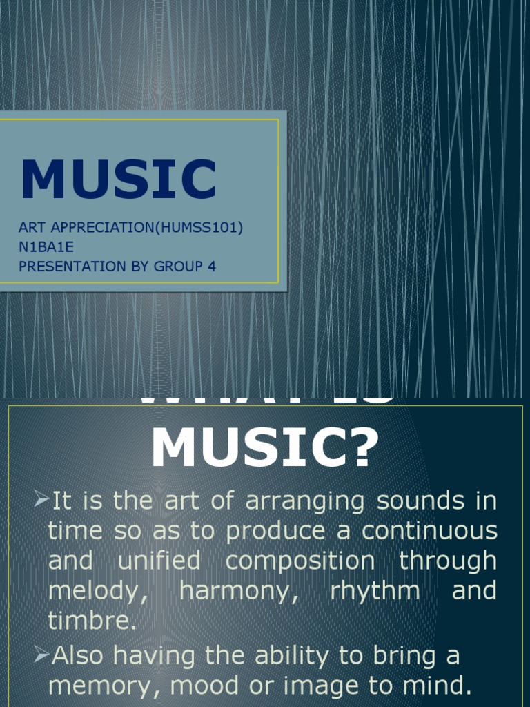 The Elements and Principles of Music An Introduction to Understanding