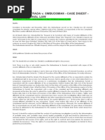 Jinggoy Estrada V. Ombudsman - Case Digest - Constitutional Law