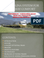 PENDOLINA SYSTEM FOR RAILWAY COMFORT