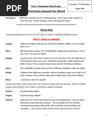 Year 2 Christmas Script Christmas Around the World