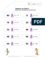 Einmaleins Mit 8 Domino