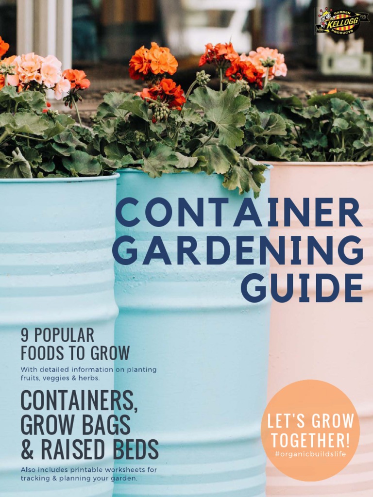 Container Gardening Guide Containers Grow Bags Raised Beds Pdf