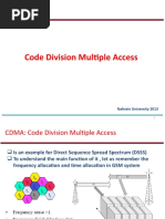 Code Division Multiple Access: Nahrain University 2013