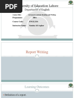 Academic Reading & Writing