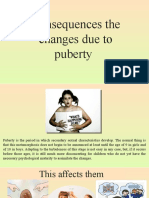 Consequences The Changes Due To Puberty