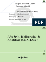 Academic Reading & Writing - APA Style, Bibliography & References (CITATIONS)