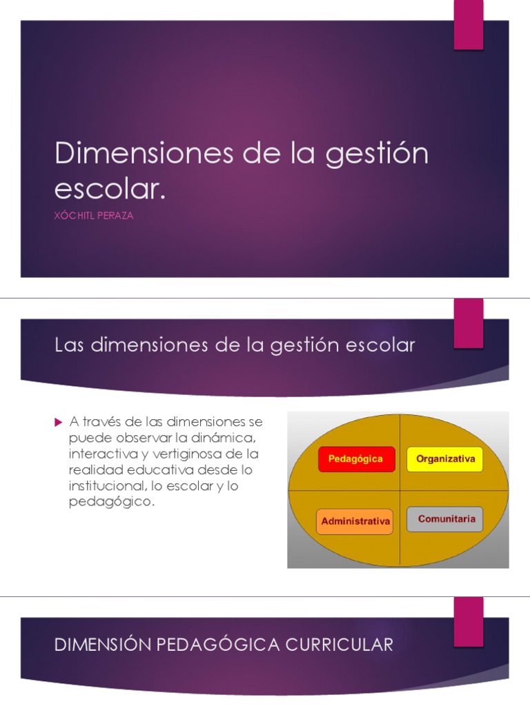 Las cinco dimensiones clave de la gestión escolar | PDF