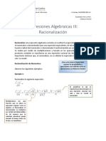 Unidad 3 Racionalización PDF