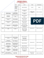 Cronograma Actividades Geografía Bíblica