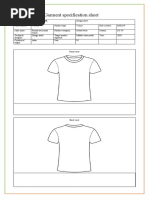 Garment Specification Sheet Sakhi Mam