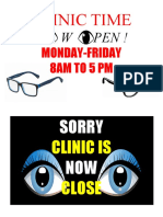 Clinic Hours and Closure Notice