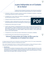 Código de Ética para Intérpretes en El Cuidado de La Salud