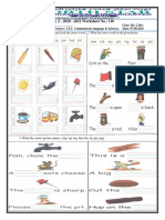 KG 2 Worksheet connects environmental science, literacy