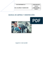 Manual de Limpieza y Desinfeccion HGG PDF