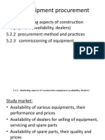 Equipment Procurement