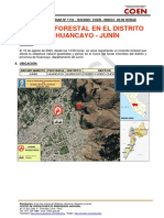 Reporte Preliminar #1116 16ago2020 Incendio Forestal en El Distrito de Huancayo Junín