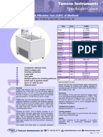 Specification Sheet: Cold Soak Filtration Test (CSFT) of Biodiesel