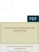 Principios de Interpretación Constitucional PDF